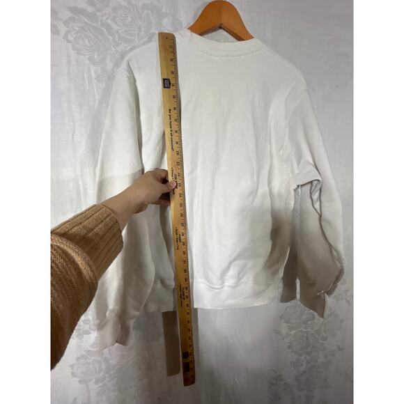 VTG Purdue University Champion Reverse Weave Sweatshirt Med White Boilermakers - Picture 9 of 9